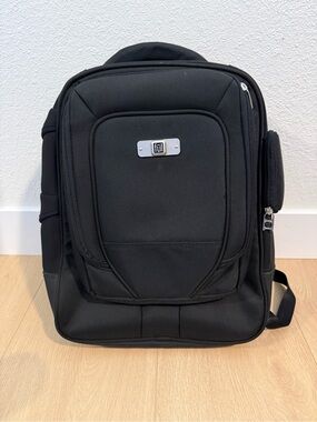 FUL Black Travel Backpack w/ Detachable Front Pouch | Carry-On Laptop Backpack